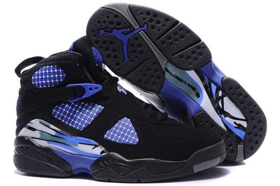 New Arrival Womens Air Jordan 8 black blue